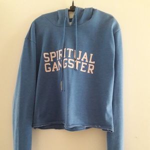 Spiritual Gangster Crop Hoodie